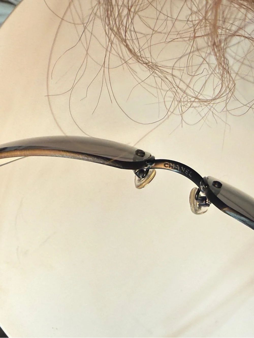 CHANEL Rimless Gradient Sunglasses - Black & Gray